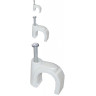 Скоба 9мм IEK плоская пластиковая (20шт) - USK21-09-020